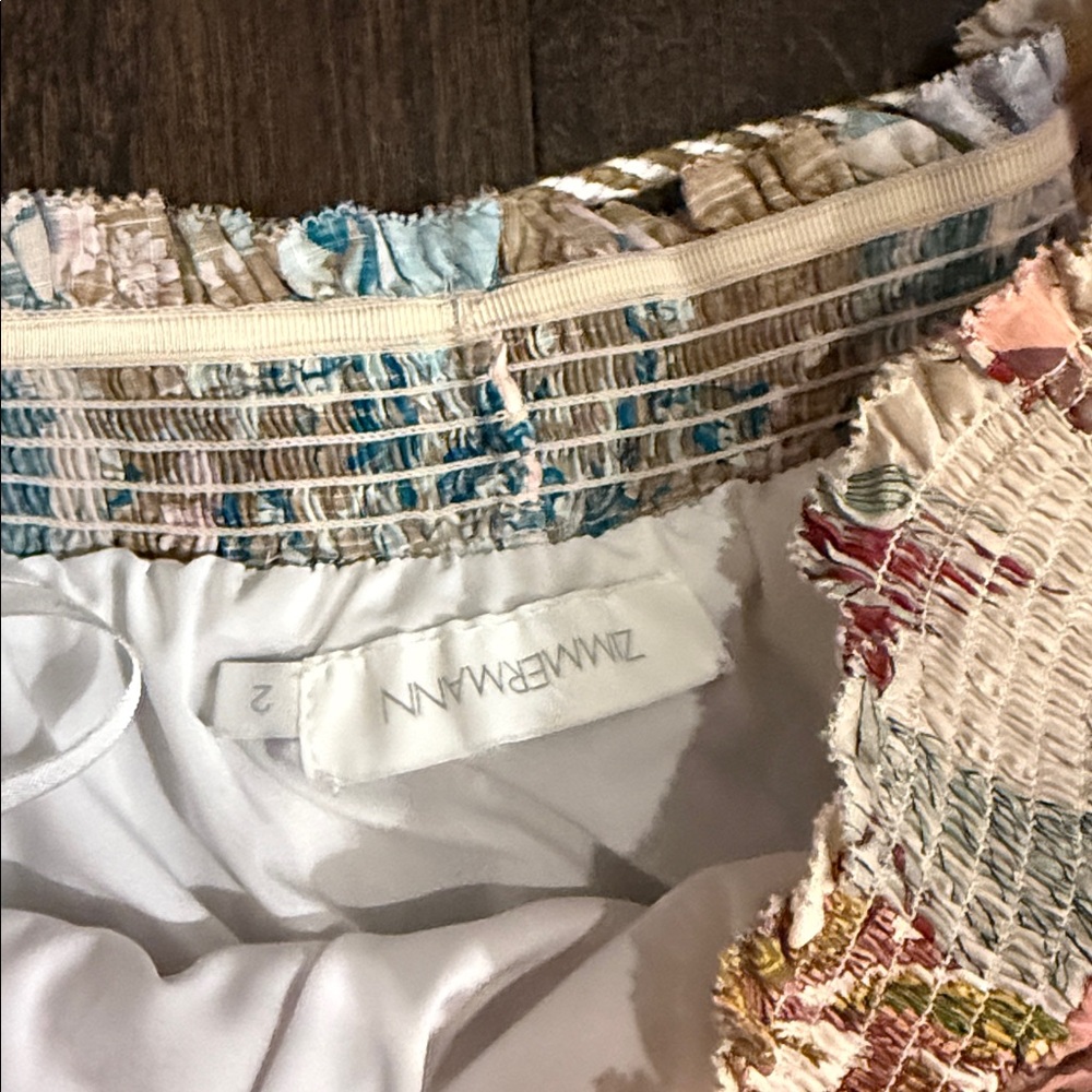 Zimmermann Multicolor Patchwork A-Line Skirt - image 2